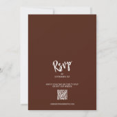 De herfst Floral collage allen in één bruiloft nod Kaart (Achterkant)