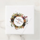 De herfst Floral Happy Thanksgiving Bedankjes Labels (In situ)