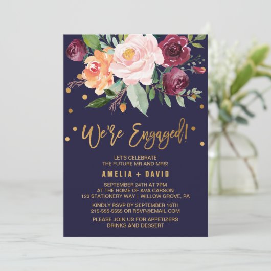 De herfst Floral met de grote steun die we hebben Kaart (Staand voorkant)