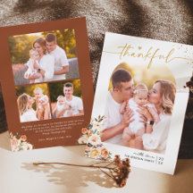 De herfst Floral Terracotta 4 Foto's Thanksgiving