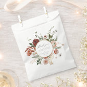 De herfst Floral Wedding Dank u Bedankzakje (Geknipt)