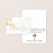 De herfst Floral Wedding Dank u Folie Kaarten (Display)