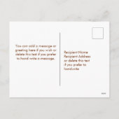 De herfst Florals vult Happy Thanksgiving Names Feestdagenkaart (Achterkant)