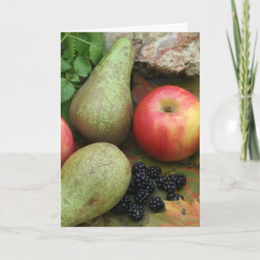 de herfst fruit kaart (Voorkant)