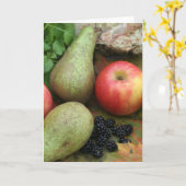 de herfst fruit kaart (Gele Bloem)