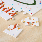 De herfst Happy Birthday Puzzle Legpuzzel (Zijkant)