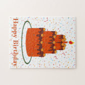 De herfst Happy Birthday Puzzle Legpuzzel (Horizontaal)
