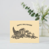De herfst, Happy Halloween. Briefkaart (Staand voorkant)