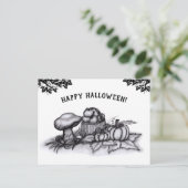 De herfst, Happy Halloween. Briefkaart (Staand voorkant)