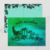 De herfst, Happy Halloween. Briefkaart (Voorkant / Achterkant)