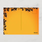 De herfst, Happy Halloween. Briefkaart (Achterkant)