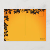 De herfst, Happy Halloween. Briefkaart (Achterkant)