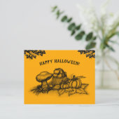 De herfst, Happy Halloween. Briefkaart (Staand voorkant)
