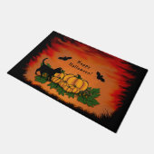 De herfst, Happy Halloween. Deurmat (Schuin)