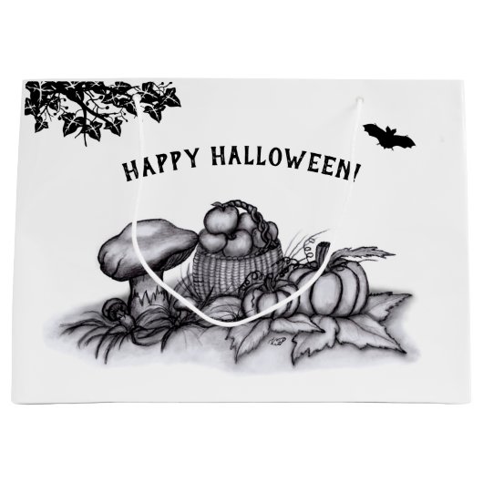 De herfst, Happy Halloween. Groot Cadeauzakje (Voorkant)