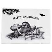 De herfst, Happy Halloween. Groot Cadeauzakje (Achterkant)