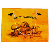 De herfst, Happy Halloween. Groot Cadeauzakje (Achterkant)
