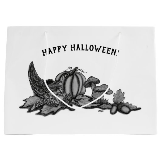 De herfst, Happy Halloween. Groot Cadeauzakje (Voorkant)