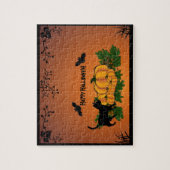De herfst, Happy Halloween. Legpuzzel (Verticaal)