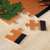 De herfst, Happy Halloween. Legpuzzel (Zijkant)