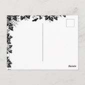 De herfst, Happy Halloween. Met vlek en zwart Briefkaart (Achterkant)