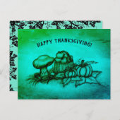 De herfst, Happy Thanksgiving! Briefkaart (Voorkant / Achterkant)