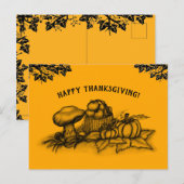 De herfst, Happy Thanksgiving! Briefkaart (Voorkant / Achterkant)