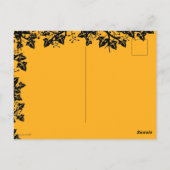 De herfst, Happy Thanksgiving! Briefkaart (Achterkant)