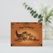 De herfst, Happy Thanksgiving! Briefkaart (Staand voorkant)