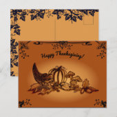 De herfst, Happy Thanksgiving! Briefkaart (Voorkant / Achterkant)