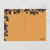 De herfst, Happy Thanksgiving! Briefkaart (Achterkant)