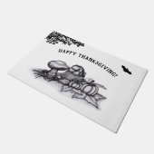 De herfst, Happy Thanksgiving! Deurmat (Schuin)