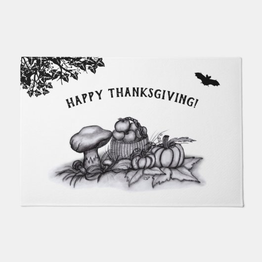 De herfst, Happy Thanksgiving! Deurmat (Voorkant)