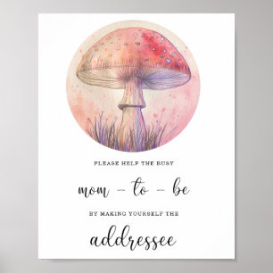 De herfst helpt het Bezige Mam-aan-zijn Adres een  Poster