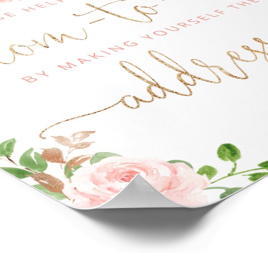 De herfst helpt het Bezige Mam-aan-zijn Adres een  Poster (Hoek)