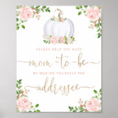 De herfst helpt het Bezige Mam-aan-zijn Adres een Poster (Voorkant)