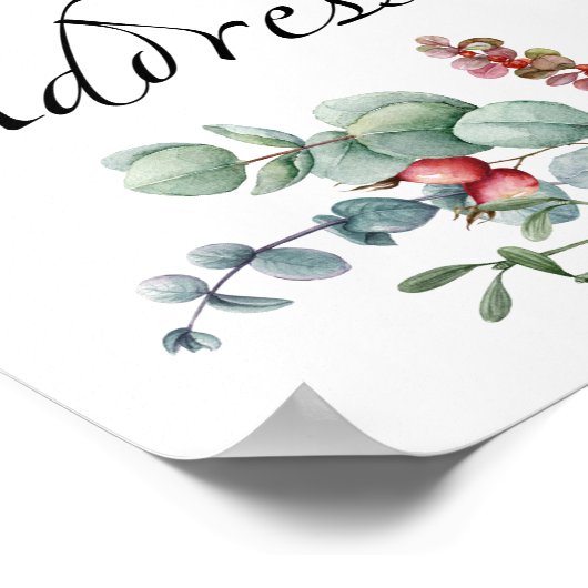 De herfst helpt het Bezige Mam-aan-zijn Adres een  Poster (Hoek)