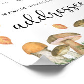 De herfst helpt het Bezige Mam-aan-zijn Adres een  Poster (Hoek)