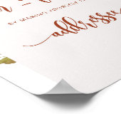 De herfst helpt het Bezige Mam-aan-zijn Adres een  Poster (Hoek)