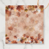 De herfst Herfst Brown laat een gelukkige Thanksgi Bedankjes Labels (Achterkant)