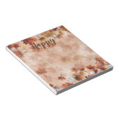 De herfst Herfst Brown laat een gelukkige Thanksgi Notitieblok (Schuin)