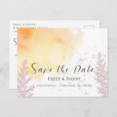 De herfst Herfst Dusky Forest Dyeing bewaart de Po Briefkaart (Voorkant / Achterkant)