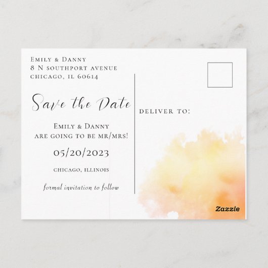 De herfst Herfst Dusky Forest Dyeing bewaart de Po Briefkaart (Achterkant)