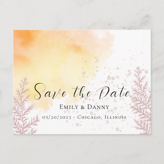 De herfst Herfst Dusky Forest Dyeing bewaart de Po Briefkaart (Voorkant)