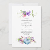 De herfst - Herfst Floral Celebration of Life Phot Kaart (Voorkant)