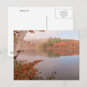 De herfst herinnert zich voorbij de Birch Briefkaart (Voorkant / Achterkant)