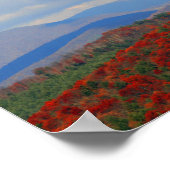 De herfst in de Blauwe Ridge, North Carolina Poster (Hoek)