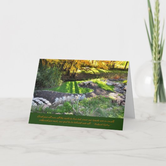 De herfst in het Bosje Kaart (Voorkant)