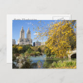 De herfst in New York, Thanksgiving Feestdagenkaart (Voorkant / Achterkant)