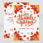 de herfst is blij met de uitnodiging van thanksgiv (Voorkant / Achterkant)